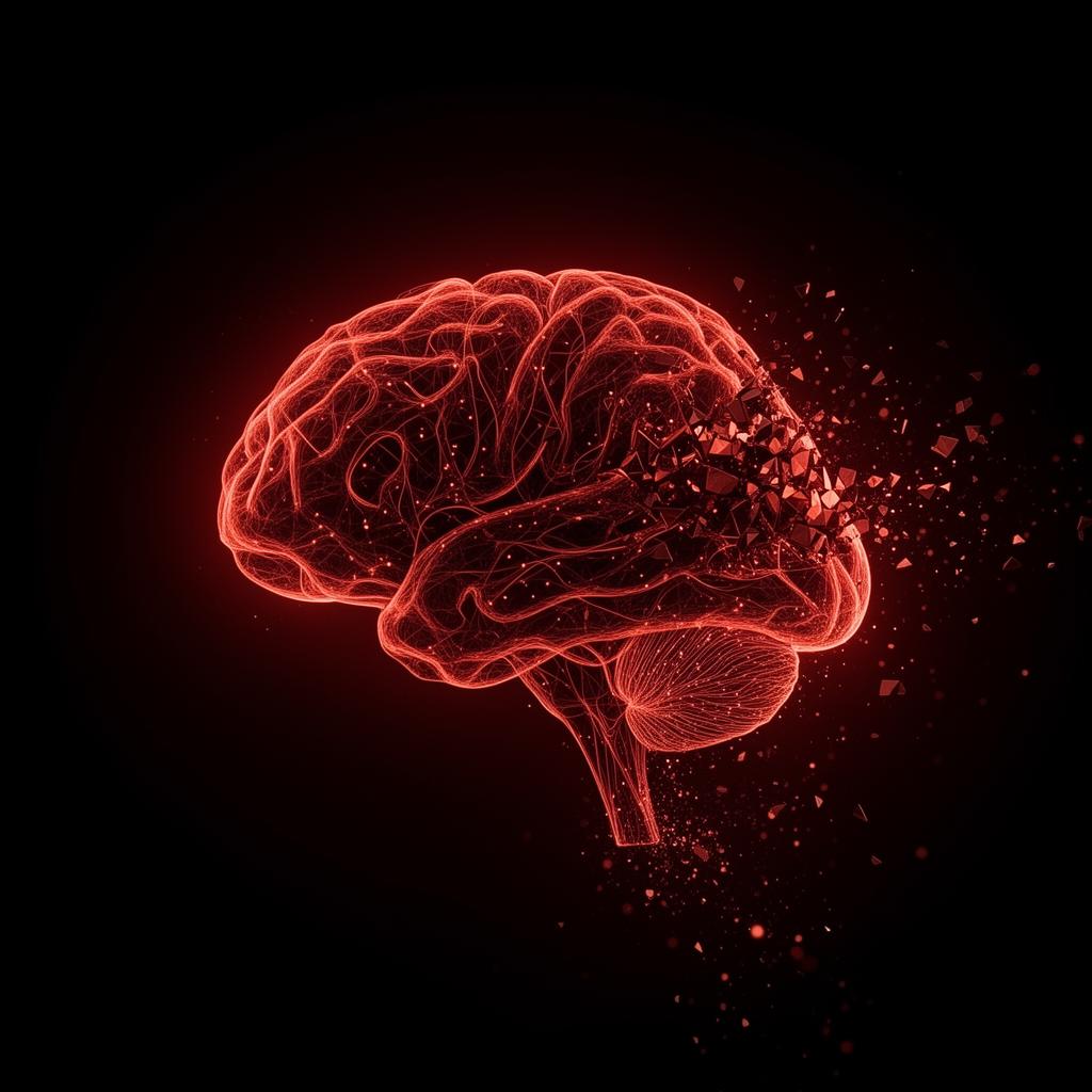 The old brain — patterns breaking apart